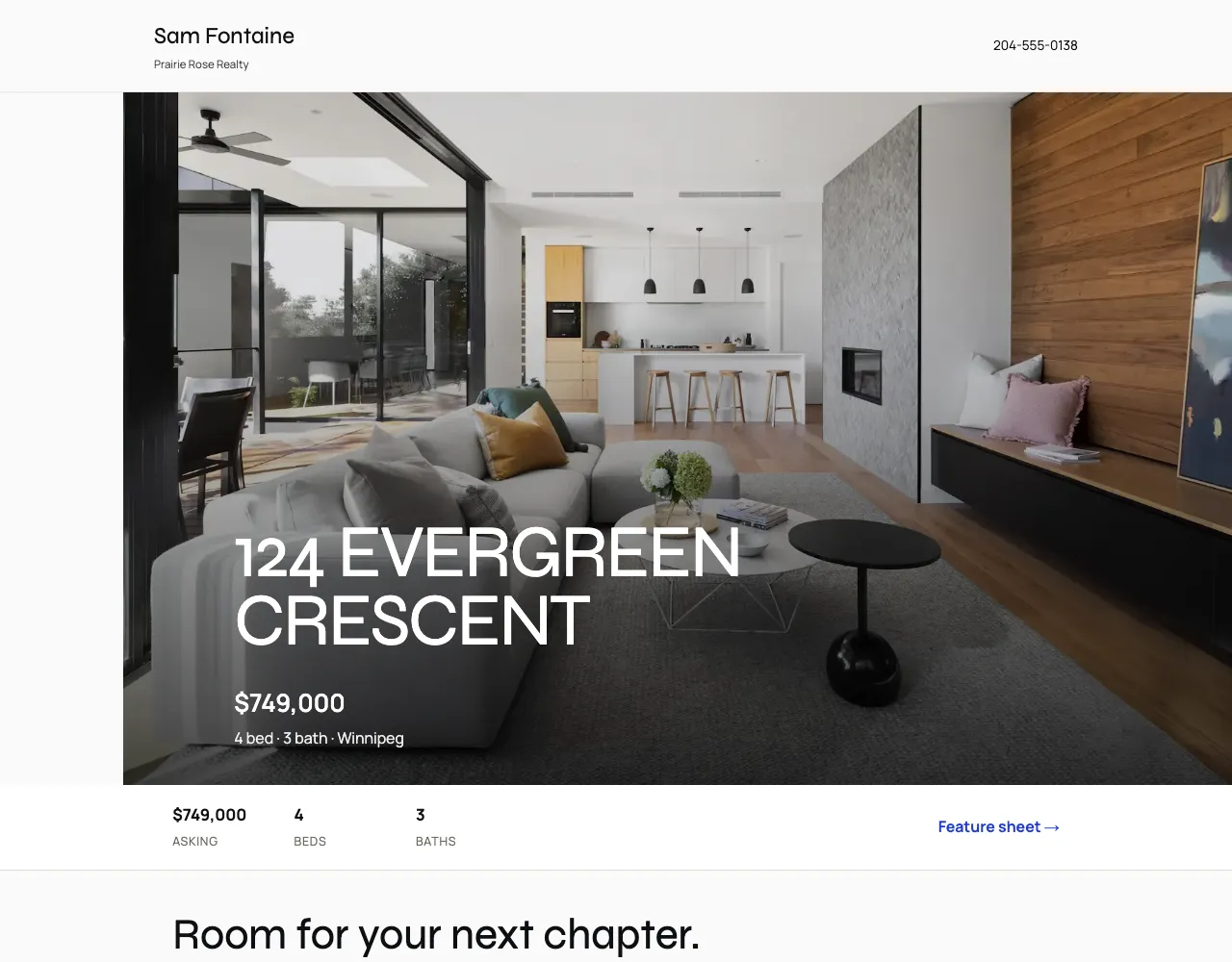 Meridian single-property websites sample