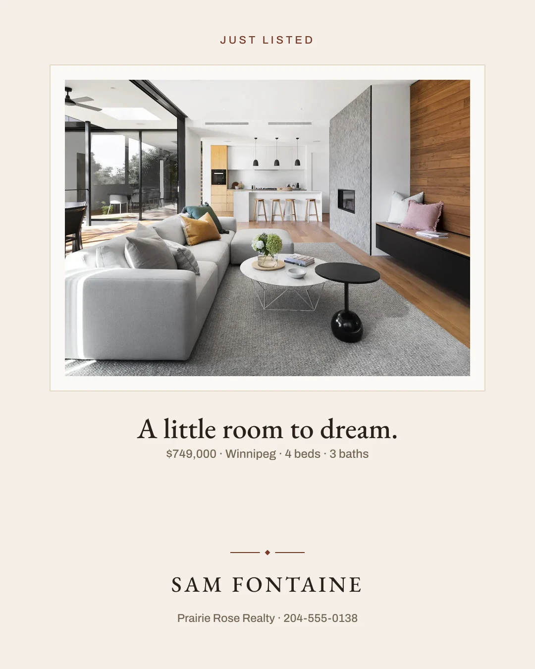 Matching Patina social design for Sam Fontaine