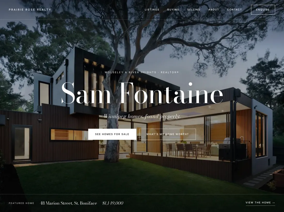 Sam Fontaine’s website in the Laurier collection
